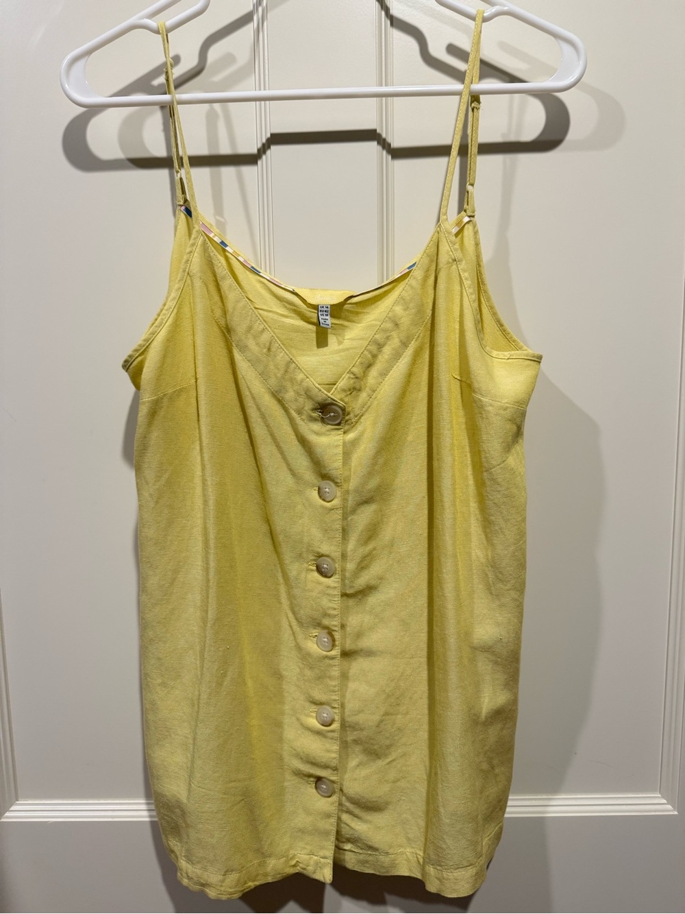 Joules Sunny Yellow Button-Front Camisole